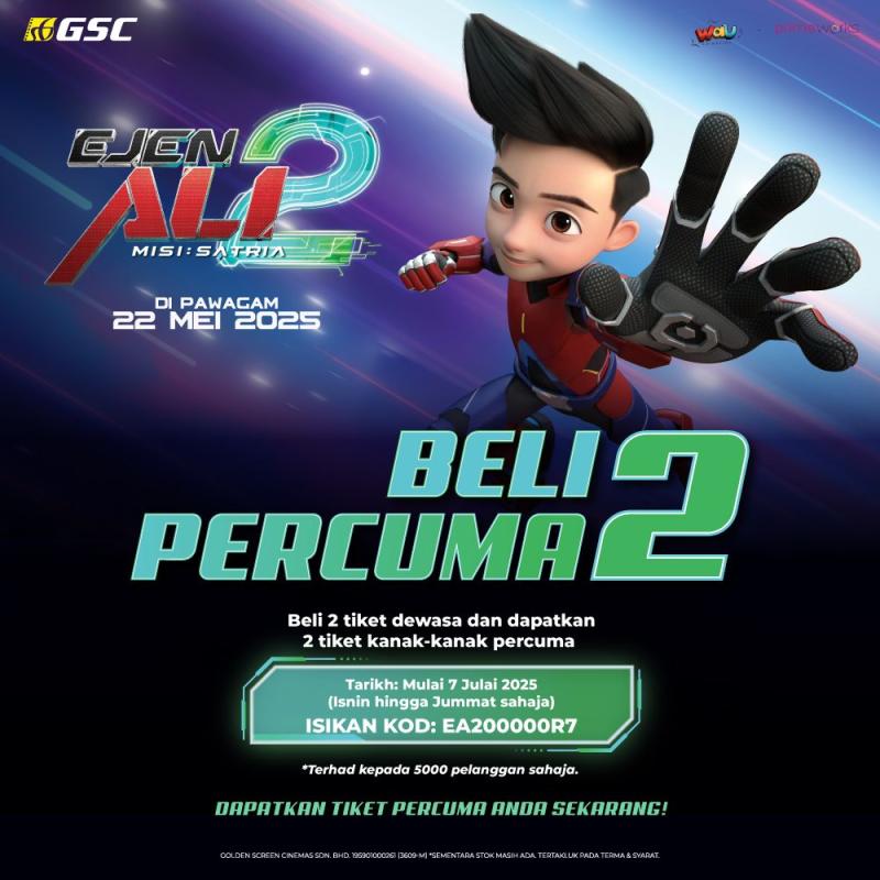 EJen Ali The Movie 2: Buy 2 Free 2 Tickets 