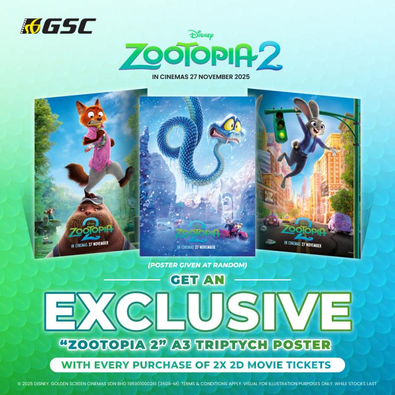 Zootopia 2 triptych poster (A3) Redemption