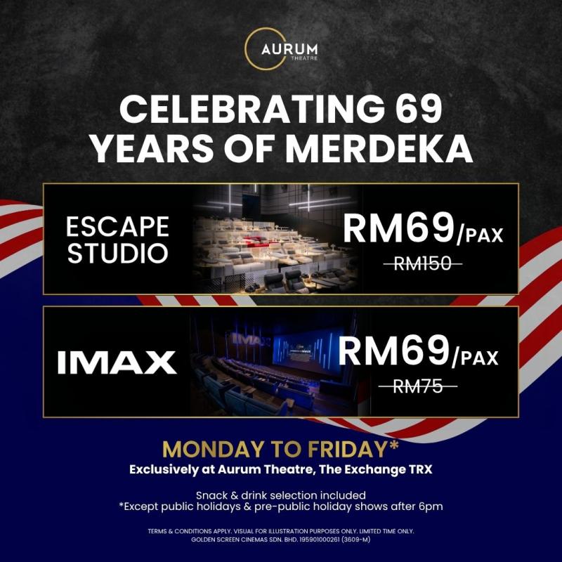Escape Studio & IMAX at RM69 - Aurum Theatre, The Exchange TRX