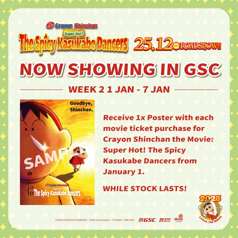 Crayon ShinChan The Spicy Kasukabe Dancers Week 2 Poster Redemption