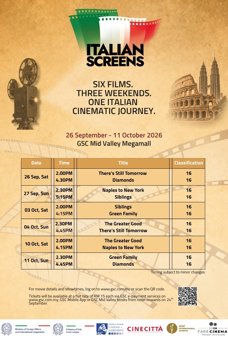 Italian Screens Showtime Schedule