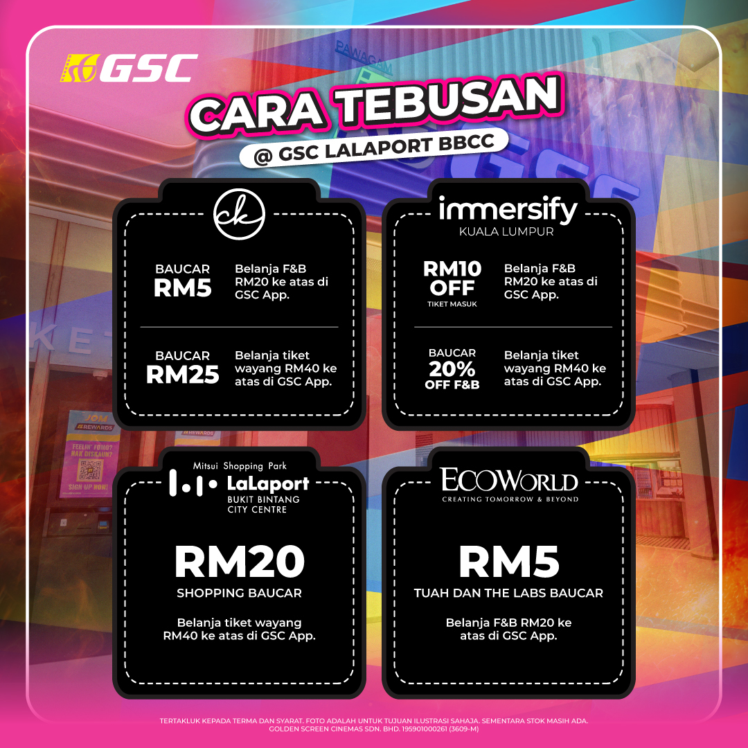 Special Promotions at GSC LaLaport BBCC