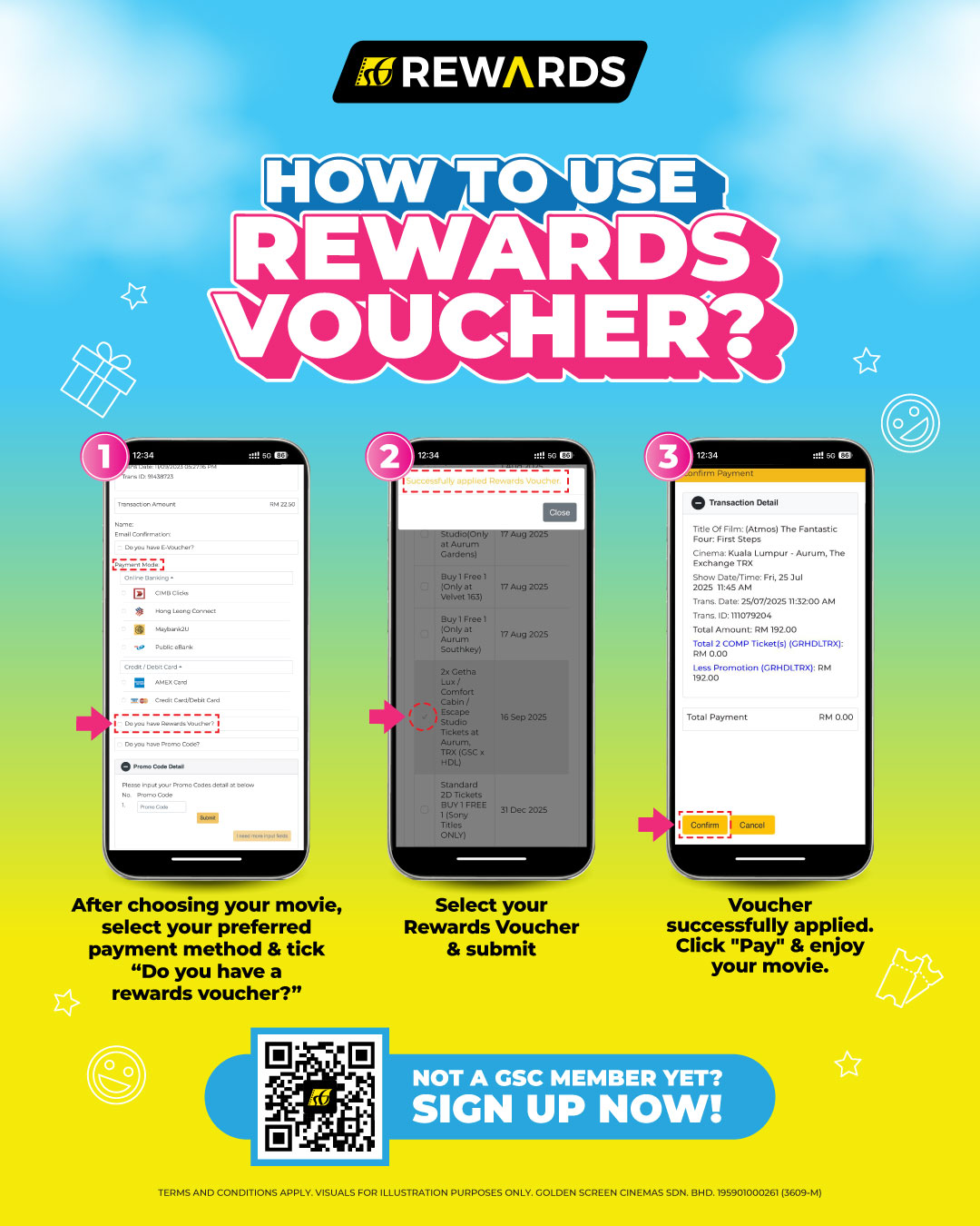rewards step by step