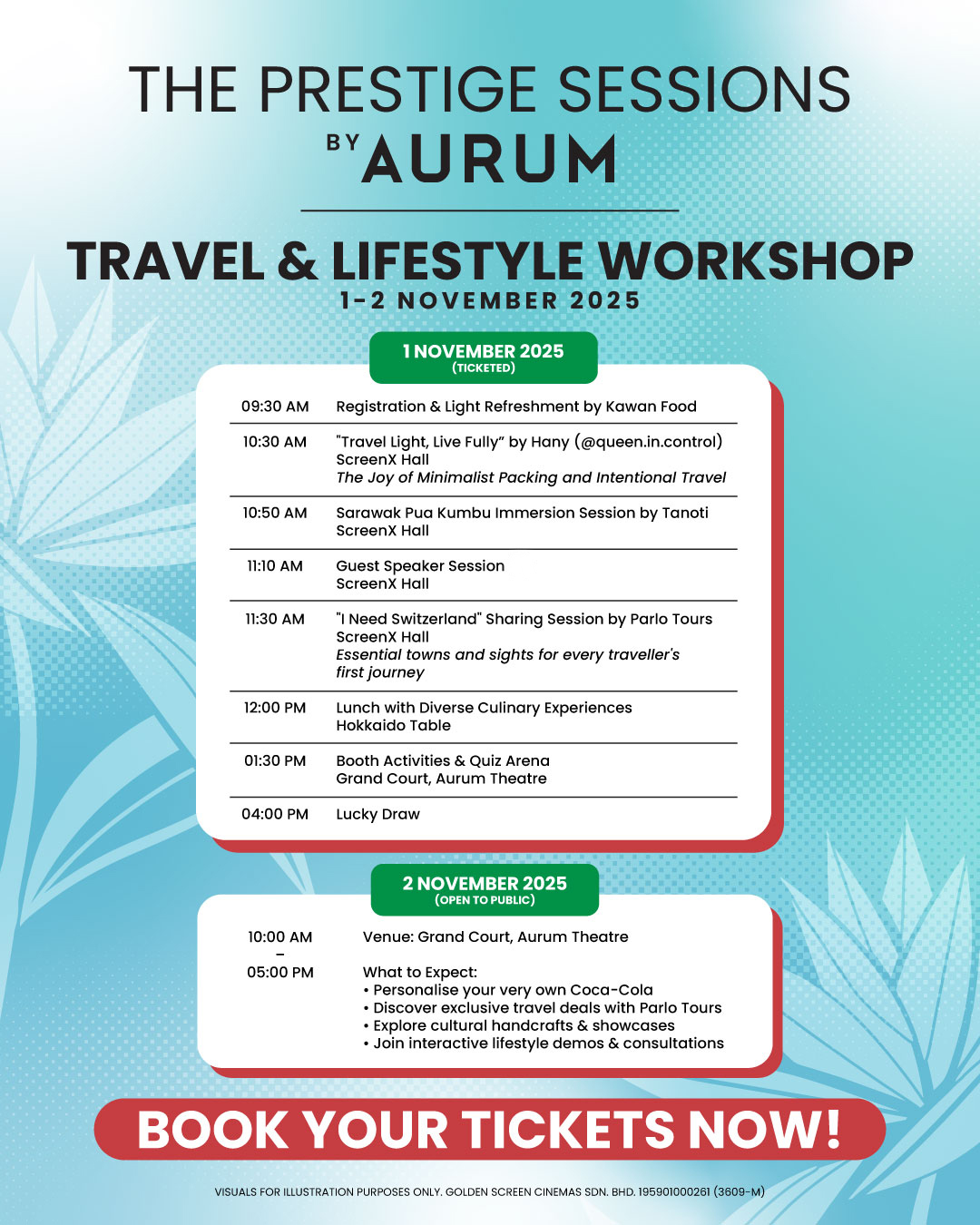 The Prestige Sessions by Aurum - Travel & Lifestyle Workshop 