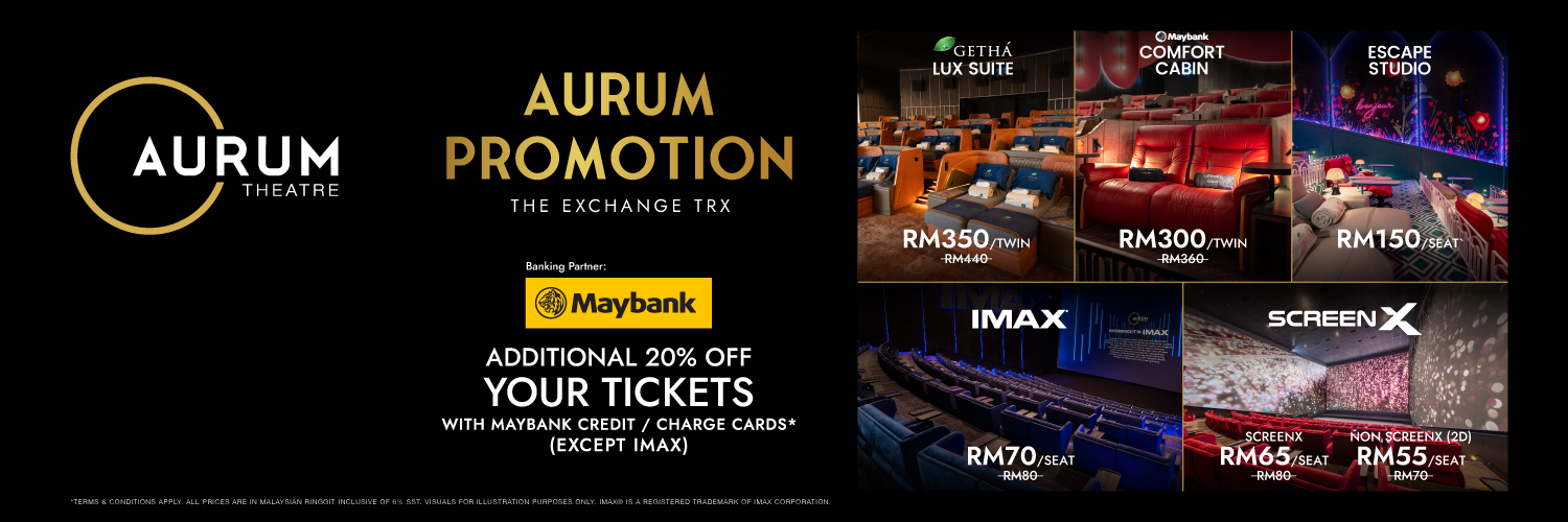 Aurum Limited-Time Promo, From RM55 Per Seat At TRX