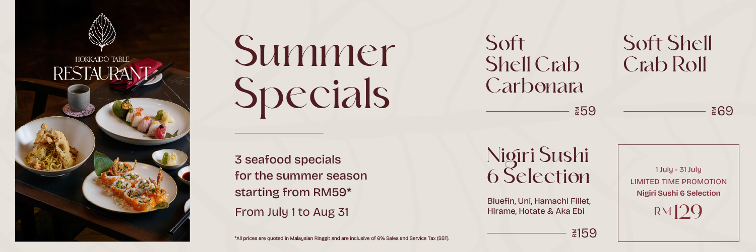 Limited-Time Hokkaido Table Summer Specials