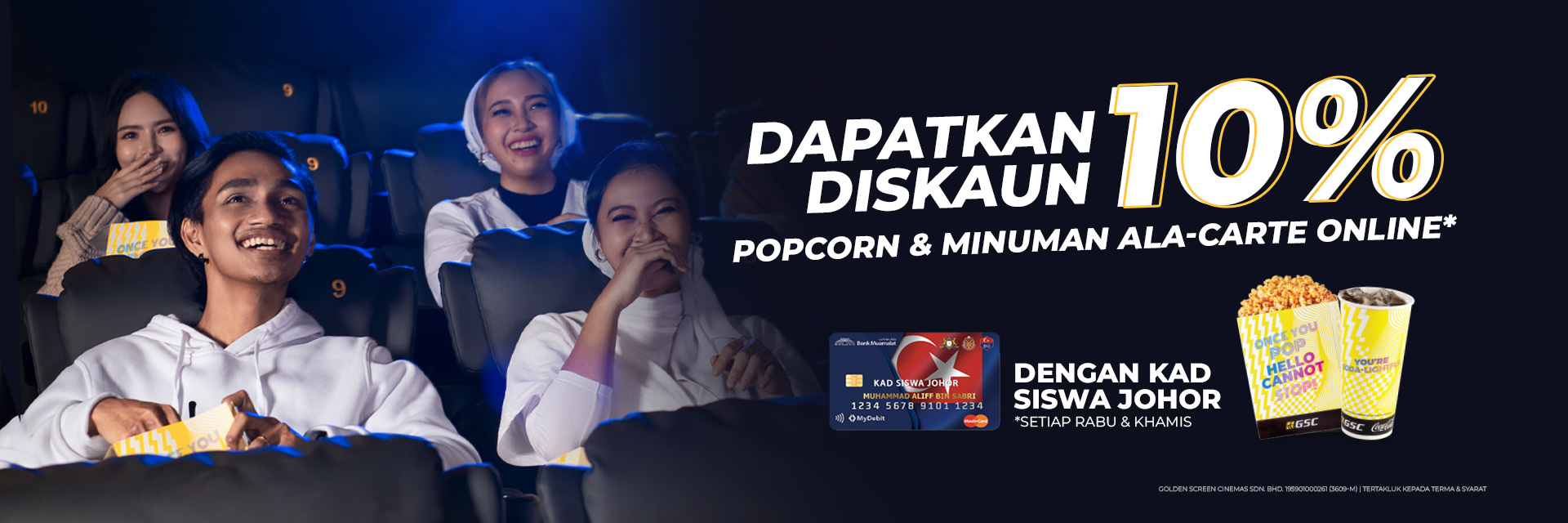 Nikmati Diskaun 10% dengan Kad Siswa Johor!